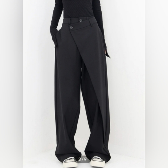 Commense Pants - Commense Asymmetric Wide-Leg Women's Pants